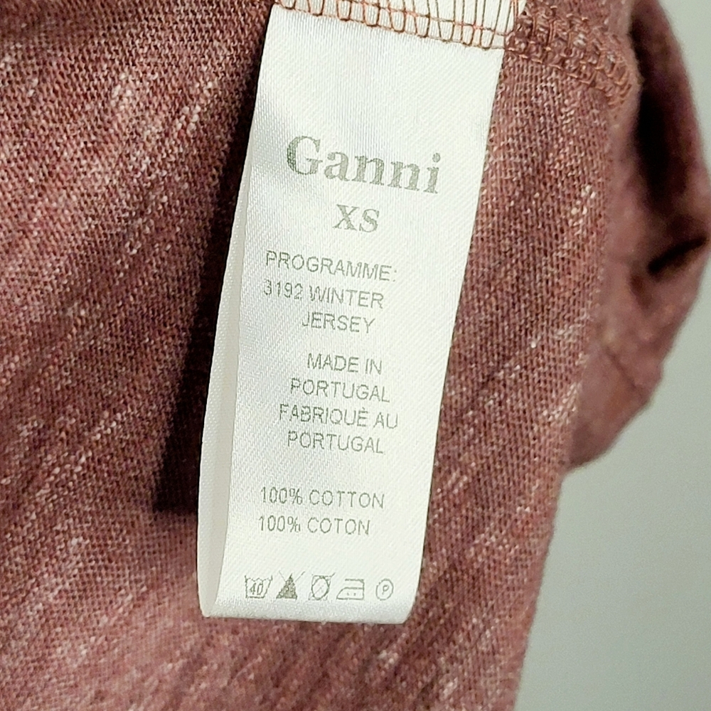 Ganni Red Jersey Swing T-Shirt Dress | Casual Chic Minimalist Style $195 Retail - Picture 8 of 9